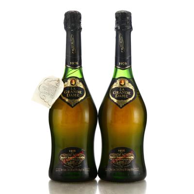 Veuve Clicquot Ponsardin La Grande Dame 1976 Vintage Champagne 2x75cl