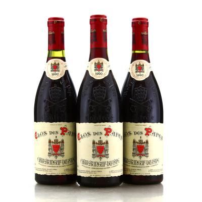 Clos Des Papes 1990 Chateauneuf-Du-Pape 3x75cl