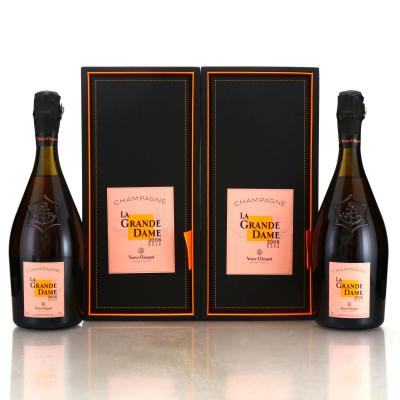 Veuve Clicquot Ponsardin La Grande Dame Brut Rose 2008 Vintage Champagne 2x75cl