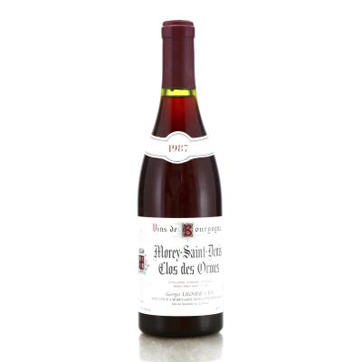 G.Lignier Clos Des Ormes 1987 Morey-St-Denis 1er-Cru