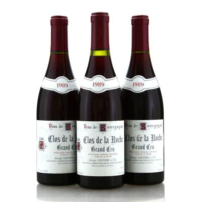 Georges Lignier et Fils 1989 Clos De La Roche Grand-Cru 3x75cl