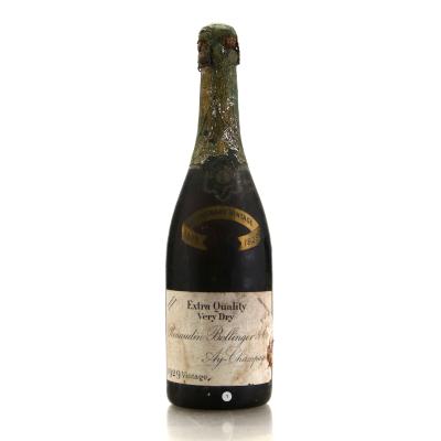 Renaudin Bollinger Extra Quality Very Dry 1929 Vintage Champagne / Centenary Vintage