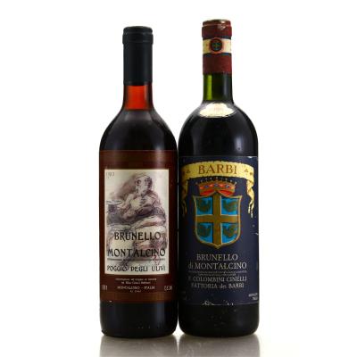 Assorted 1980s Brunello di Montalcino 2x75cl