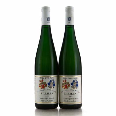 Weingut Forstmeister Geltz Zilliken Saarburg Rausch Riesling Auslese 2005 Mosel 2x75cl