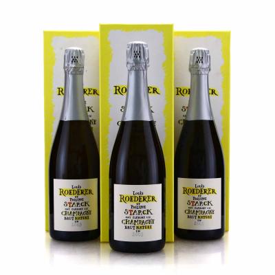 Louis Roederer & Philippe Starck Brut Nature 2009 Vintage Champagne 3x75cl