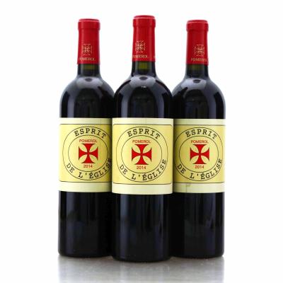 Clos L'Eglise​​​​​​​ Esprit De L'Eglise 2014 Pomerol 3x75cl