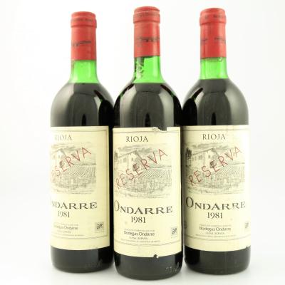 Ondarre 1981 Rioja Reserva 3x75cl