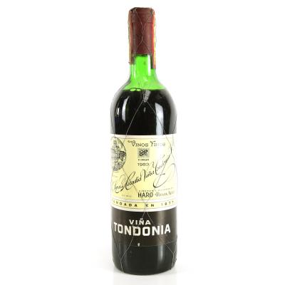 Viña Tondonia 1983 Rioja Reserva