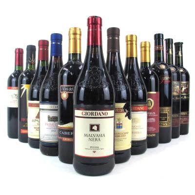 Assorted Giordano Italian Red Wines 12x75cl