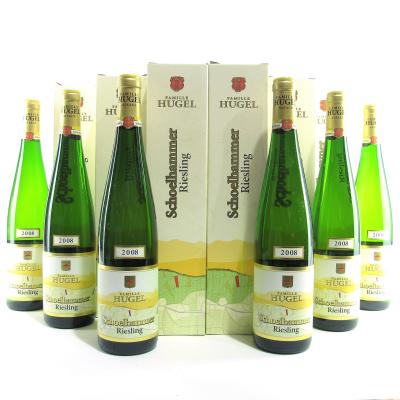 Hugel \"Schoelhammer\" Riesling 2008 Alsace 6x75cl / Original Wooden Case