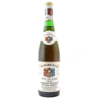 R.Haas Longuicher Probstberg Riesling Spatlese 1983 Mosel