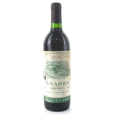 Bodegas Olarra \"Añares\" 1988 Rioja Reserva