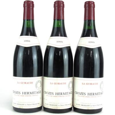 A.Graillot \"La Guiraude\" 1988 Crozes Hermitage 3x75cl