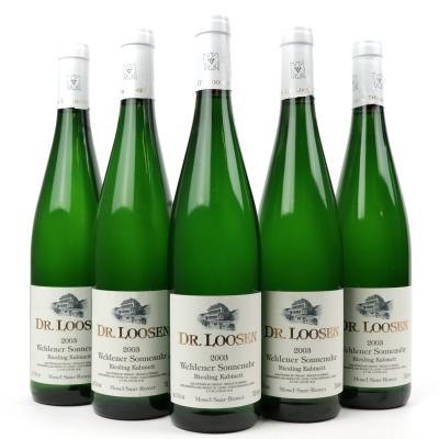 Dr. Loosen Wehlener Sonnenuhr Riesling Kabinett 2003 Mosel 5x75cl