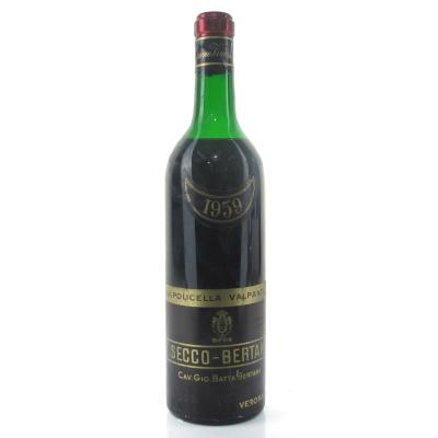 Bertani \"Secco\" 1959 Valpolicella