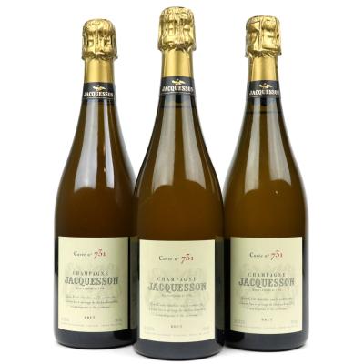 Jacquesson Cuvee No 731 Brut NV Champagne 3x75cl