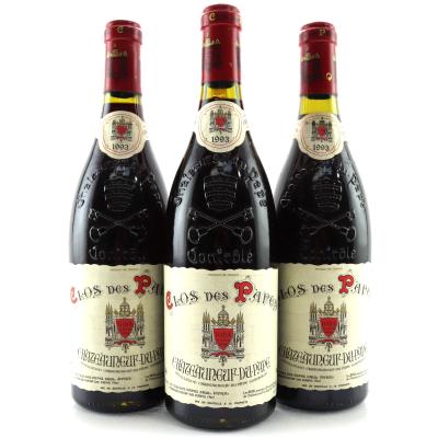 Clos Des Papes 1993 Chateauneuf-Du-Pape 3x75cl