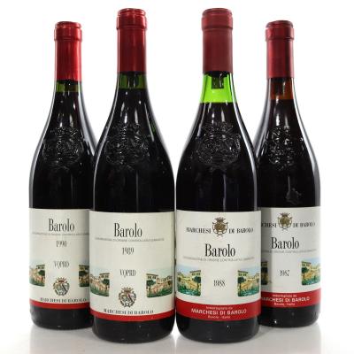 Marchesi Di Barolo 1987 - 1990 Barolo 4x75cl