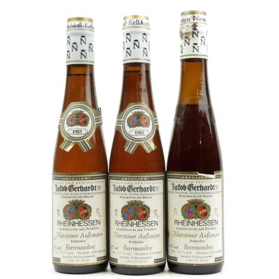 J.Gerhardt Niersteiner Auflangen Beerenauslese 1983 Rheinhessen 3x37.5cl