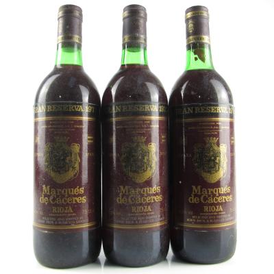 Marques De Caceres 1975 Rioja Gran Reserva 3x75cl