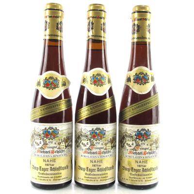 M.Schafer \"Burg-Layer Schlosskapelle\" Trockenbeerenauslese 1971 Nahe 3x35cl