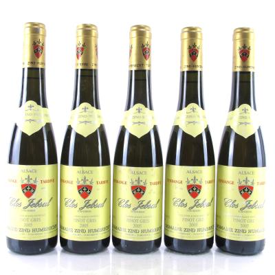 Dom. Z.Humbrecht \"Clos Jebsal\" Pinot Gris Vendange Tardive 2005 Alsace 5x37.5cl