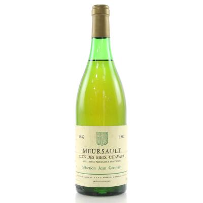 J.Germain Clos Des Meix Chavaux 1982 Meursault