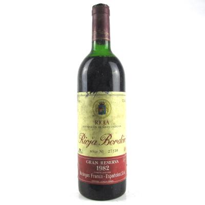 Bordon 1982 Rioja Gran Reserva