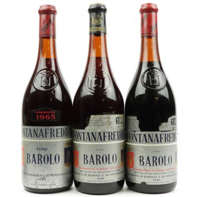 Fontanafredda 1958, 1965 & 1969 Barolo 3x72cl