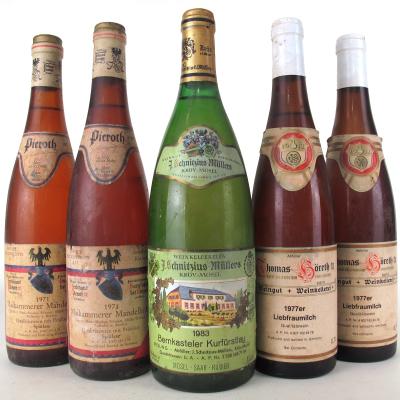 Assorted German Wines 5x70cl