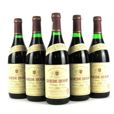 Goede Hoop 1991 Stellenbosch 5x75cl