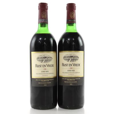 Rust En Vrede 1986 Stellenbosch 2x75cl