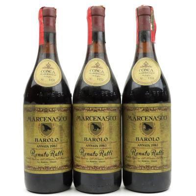 R.Ratti Marcenasco 1983 Barolo 3x75cl