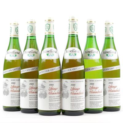 Moselland Zeltinger Himmelreich Riesling Kabinett 1988 Mosel 6x75cl