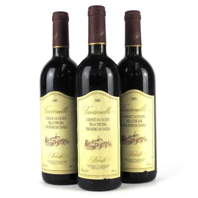 Banfi \"Tavernelle\" Cabernet Sauvignon 1985 Tuscany 3x75cl