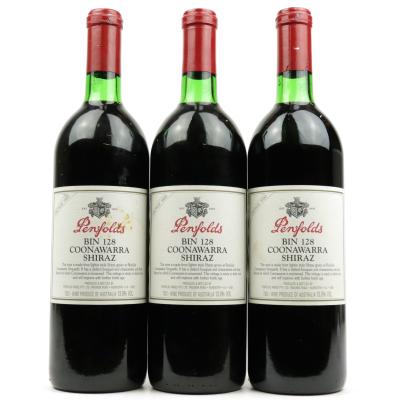 Penfolds Bin 128 Shiraz 1990 Coonawarra 3x75cl