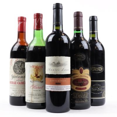 Assorted Australian Cabernet Sauvignon & Shiraz / 5 Bottles