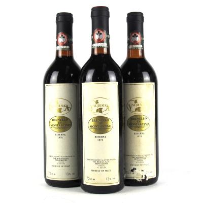 Val Di Suga 1978 Brunello di Montalcino Riserva 3x75cl