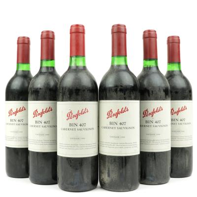 Penfolds Bin 407 Cabernet Sauvignon 1999 South Australia 6x75cl