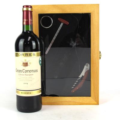 Torres \"Gran Coronas\" 2004 Penedes Reserva / Wine Accessory Case