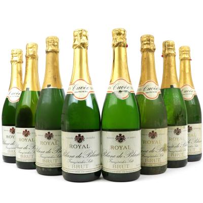 Royal Blanc De Blancs Brut NV French Sparkling Wine 8x75cl