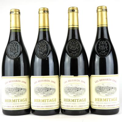 Delas Les Bessards 1996 Hermitage 4x75cl