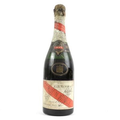 Mumm Cordon Rouge Tres Sec 1937 Vintage Champagne