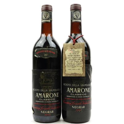 Negrar Recioto Della Valpolicella 1969 Verona 2x72cl