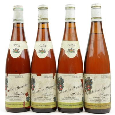 M.Rupprecht Kallstadter Steinacker Rulander Sieger Auslese 1976 Rheinpfalz 4x70cl