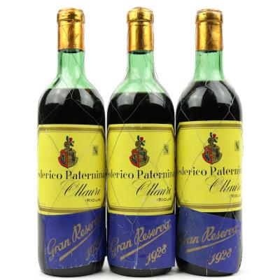 Federico Paternina 1928 Rioja Gran Reserva / 3 Bottles