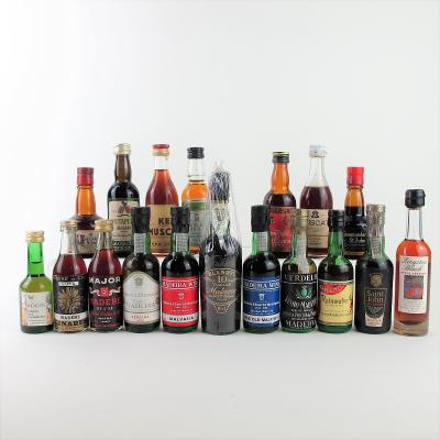 Selection of Sweet Wine & Madeira Miniatures 18x5cl