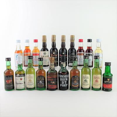 Selection of Port & Sherry Miniatures 20x5cl