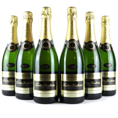 Nicolas Feuillatte Blanc De Blancs Brut 2008 Vintage Champagne 6x75cl