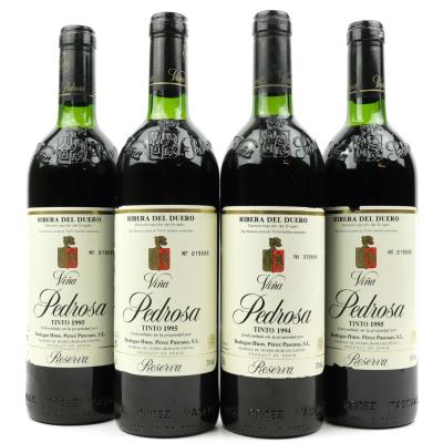 Vina Pedrosa 1994 & 1995 Ribera Del Duero Reserva 4x75cl